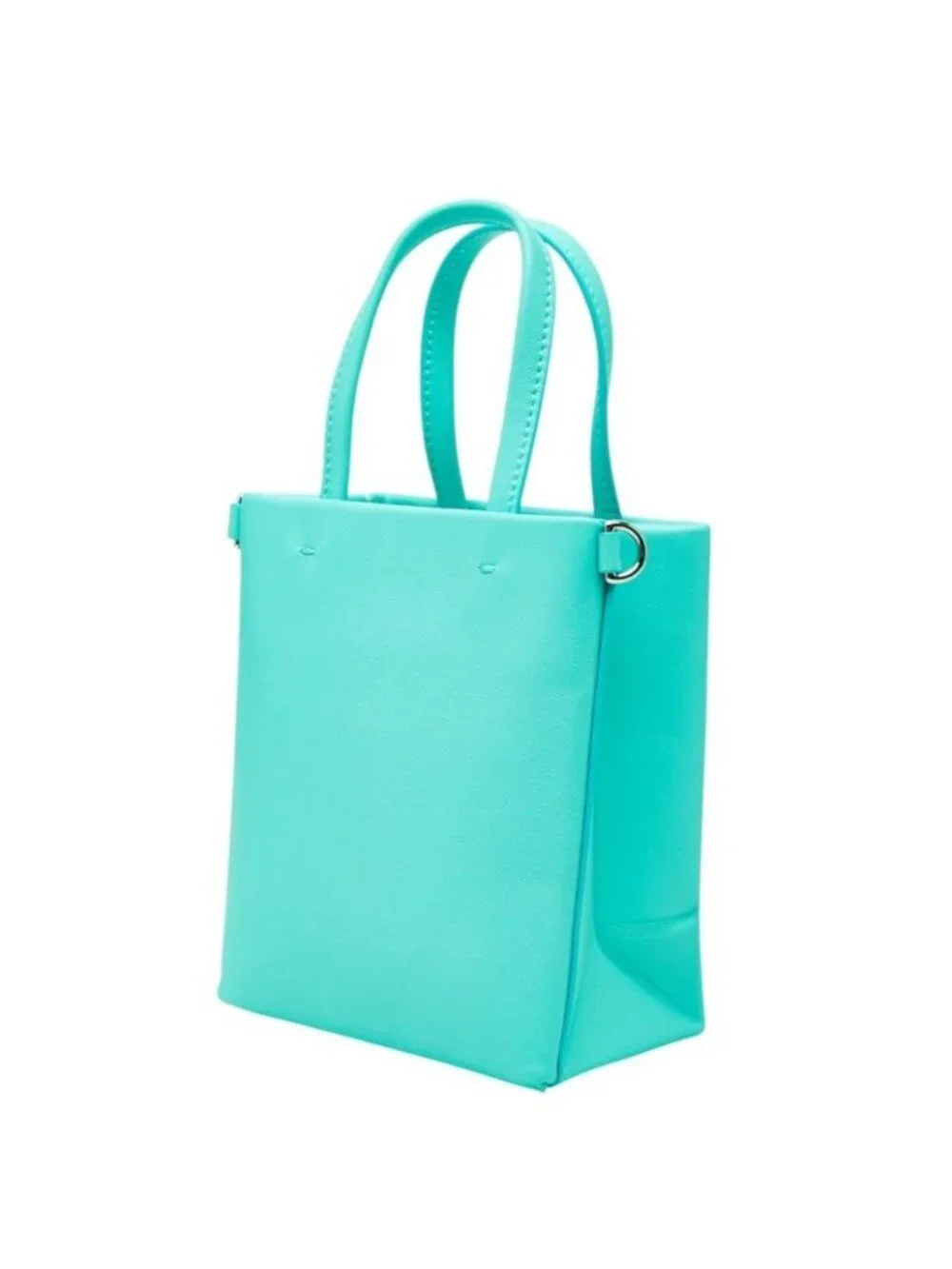 Tiffany & Co Cat Street Mini Shopping Tote Crossbody Shoulder Bag 2-Way Blue